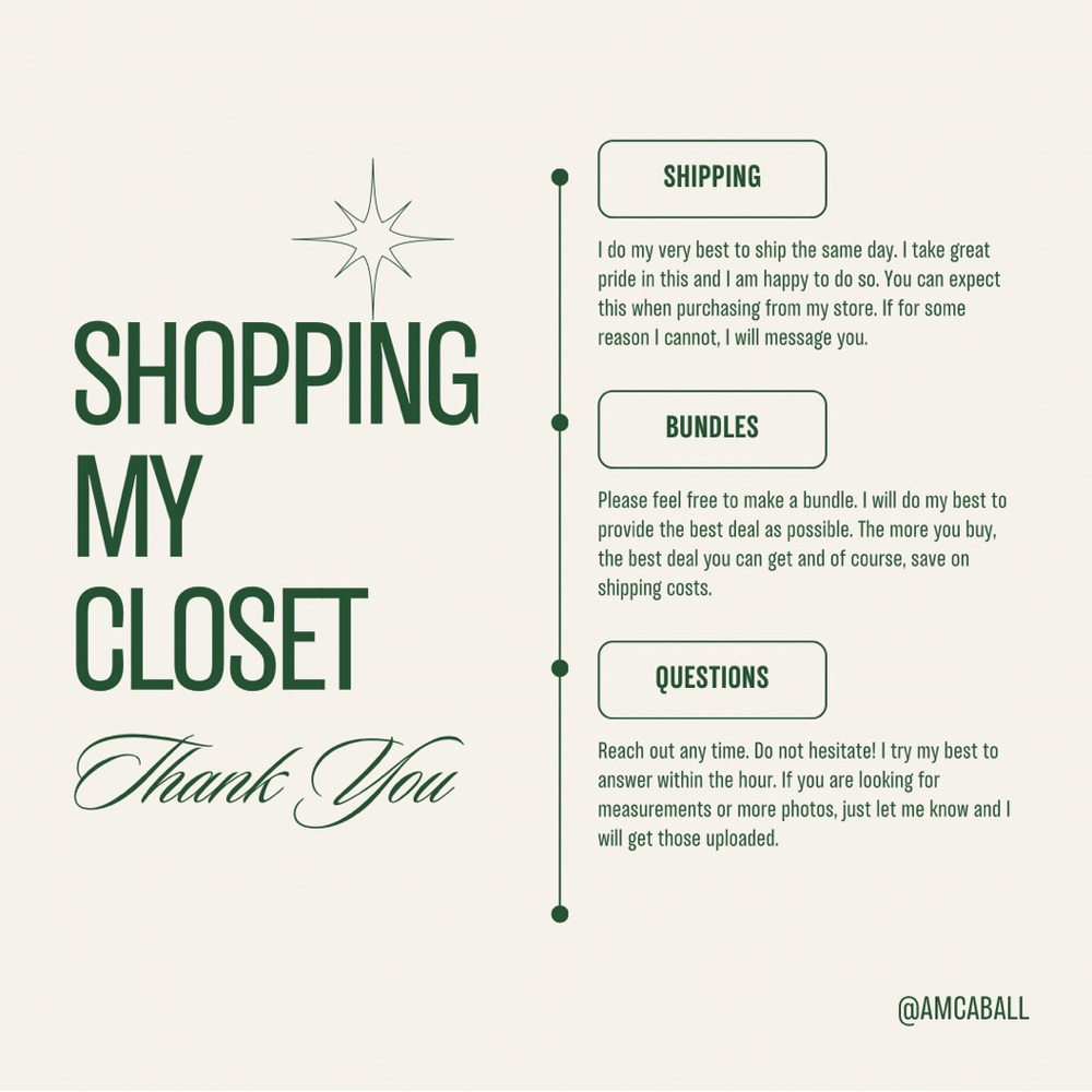 Shop my closet 🙌🏽🤍